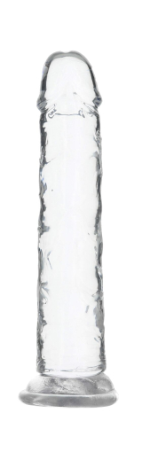 Прозорий фалоімітатор на присосці ADDICTION Vertical Dong 7?, віброкуля в подарунок - фото
