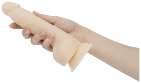 Фалоімітатор з пульсацією Naked ADDICTION Dominic 9? Vanilla, пульт ДК, діаметр 4,2 см - фото №4