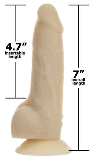 Фалоімітатор з вібрацією та ротацією Naked ADDICTION Chris 7? Rotating & Vibrating Dong, пульт ДК - фото №3