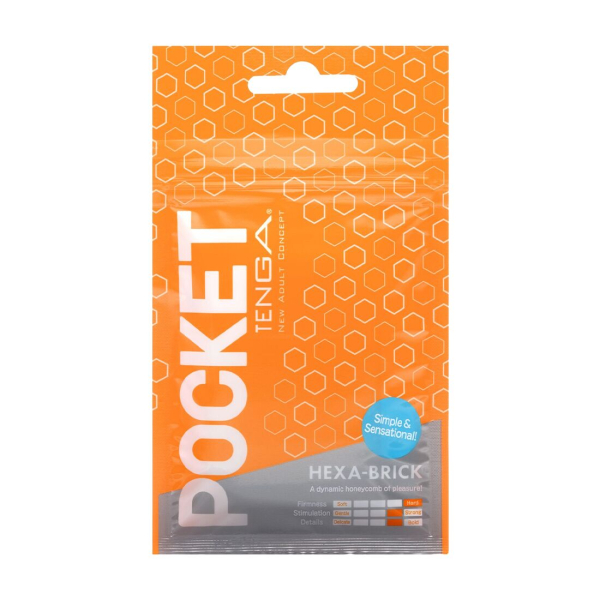 Мастурбатор TENGA Pocket Hexa-Brick - фото