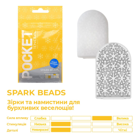 Мастурбатор TENGA Pocket Spark Beads - фото №3