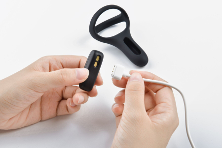 Подвійне ерекційне кільце Fun Town Rise Black, керування зі смартфона - фото №6