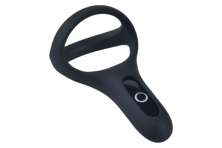 Подвійне ерекційне кільце Fun Town Rise Black, керування зі смартфона - фото №3