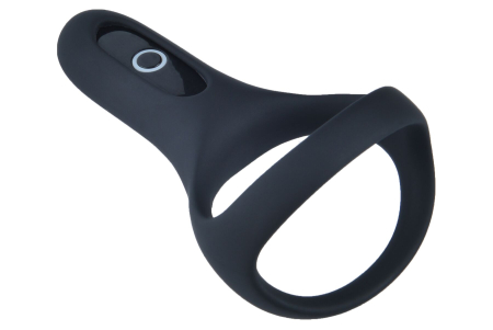 Подвійне ерекційне кільце Fun Town Rise Black, керування зі смартфона - фото №2