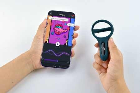 Подвійне ерекційне кільце Fun Town Rise Turquoise, керування зі смартфона - фото №8