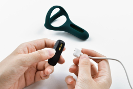 Подвійне ерекційне кільце Fun Town Rise Turquoise, керування зі смартфона - - фото №6