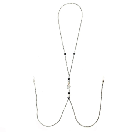 Прикраса для сосків Art of Sex - Nipple Clamps Arrow, колір чорний - фото