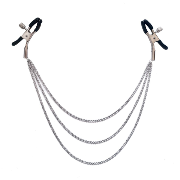 Затискач для сосків Art of Sex - Nipple Jewerlry Three Chains 