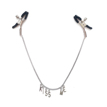 Затискач для сосків на ланцюжку Art of Sex - Nipple Сlamps Kiss Me - фото