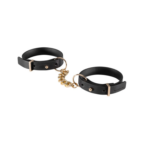Наручники з екошкіри Bijoux Indiscrets Maze – Thin Handcuffs Black - фото
