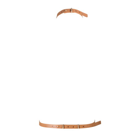 Портупея Bijoux Indiscrets MAZE - I Harness Brown, екошкіра, дуже стильна - фото №2