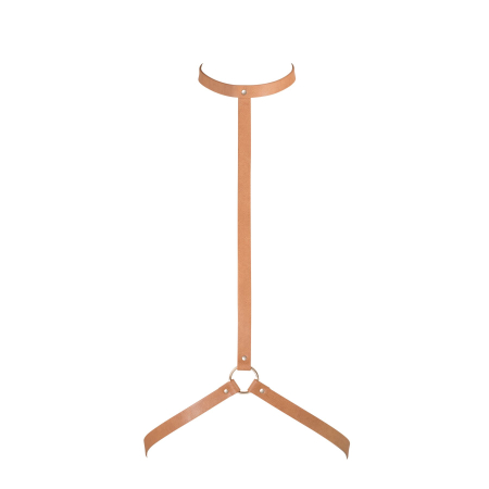 Портупея Bijoux Indiscrets MAZE - I Harness Brown, екошкіра, дуже стильна - фото