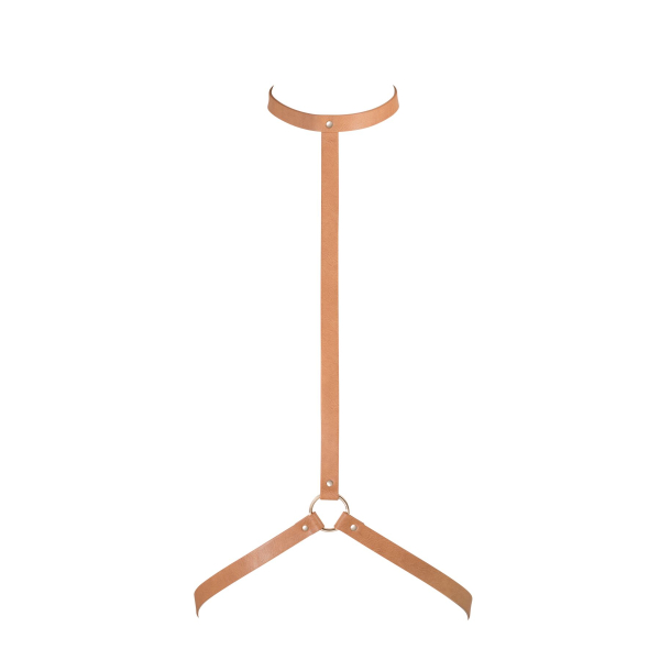 Портупея Bijoux Indiscrets MAZE - I Harness Brown, екошкіра, дуже стильна - фото