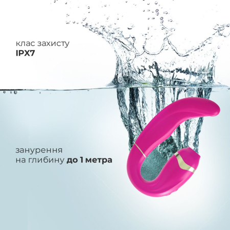 Пульсатор із вакуумною стимуляцією клітора Adrien Lastic My G (Pink) - фото №4