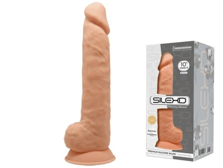 Фалоімітатор реалістичний SilexD Arnold Flesh (MODEL 5 size 10in), двошаровий, силікон+Silexpan, діа - фото №3