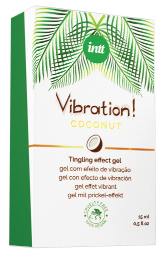 Рідкий вібратор Intt Vibration Coconut Vegan (15 мл), дуже смачний, діє до 30 хвилин - фото №3