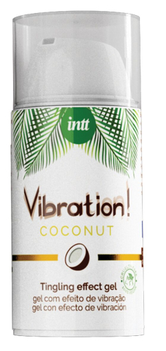 Рідкий вібратор Intt Vibration Coconut Vegan (15 мл), дуже смачний, діє до 30 хвилин - фото №2