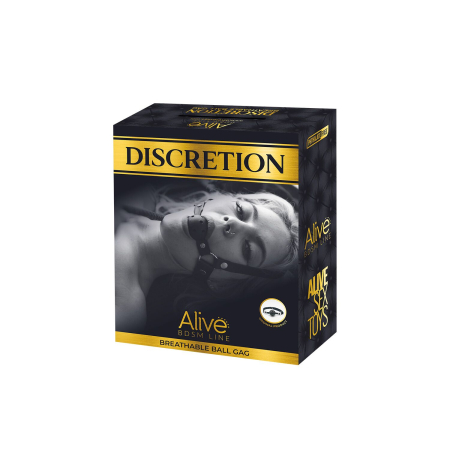 Повітропроникний кляп Alive Discretion Red - фото №3