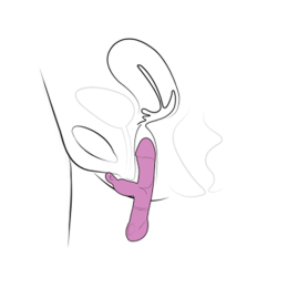 Вібратор-кролик Adrien Lastic Ares 2.0 з петелькою для пальця, що перезаряджається - - фото №4