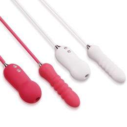 Пульсатор з вакуумним стимулятором KISTOY Cathy White на гнучкому з'єднанні - - фото №8