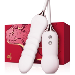 Пульсатор з вакуумним стимулятором KISTOY Cathy White на гнучкому з'єднанні - - фото №2