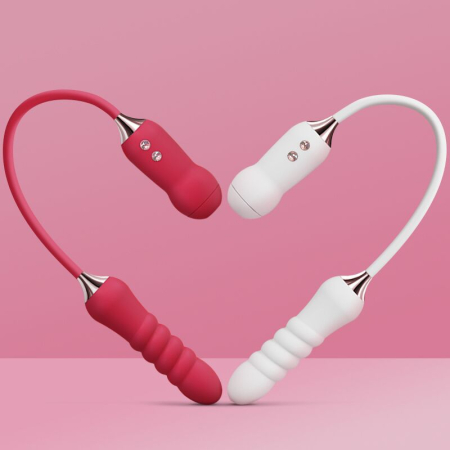 Пульсатор з вакуумним стимулятором KISTOY Cathy White на гнучкому з'єднанні - фото №7