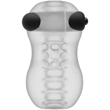 Мастурбатор з віброкулею Doc Johnson GoodHead – Vibrating Helping Head Pro – Frost - фото