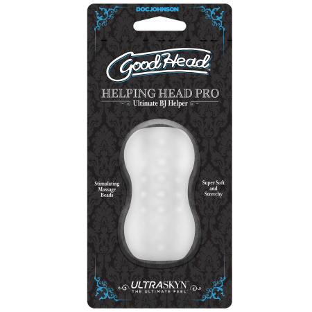 Мастурбатор Doc Johnson GoodHead – Helping Head Pro – Frost - фото №2