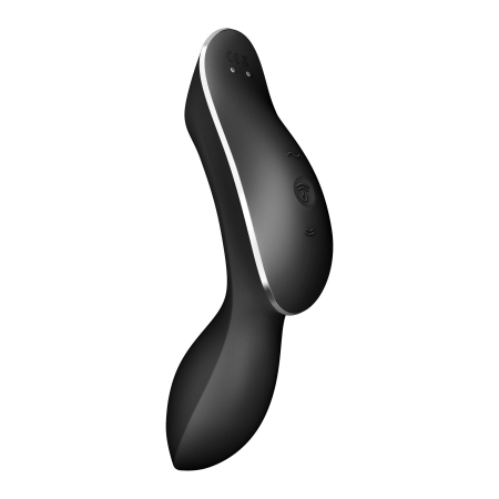 Вакуумний стимулятор з вібрацією Satisfyer Curvy Trinity 2 Black - фото №6
