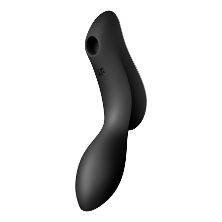 Вакуумний стимулятор з вібрацією Satisfyer Curvy Trinity 2 Black - фото №2