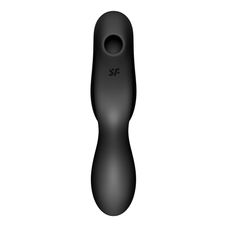 Вакуумний стимулятор з вібрацією Satisfyer Curvy Trinity 2 Black - фото №4