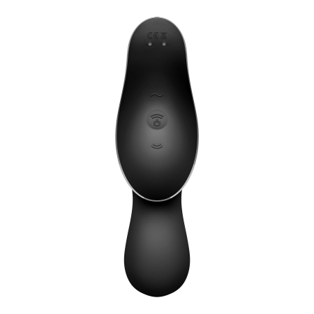 Вакуумний стимулятор з вібрацією Satisfyer Curvy Trinity 2 Black - фото №3