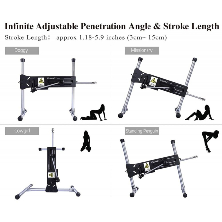 Смарт секс-машина Hismith AK-01-Black Sex Machine APP з фалоімітатором - фото №4