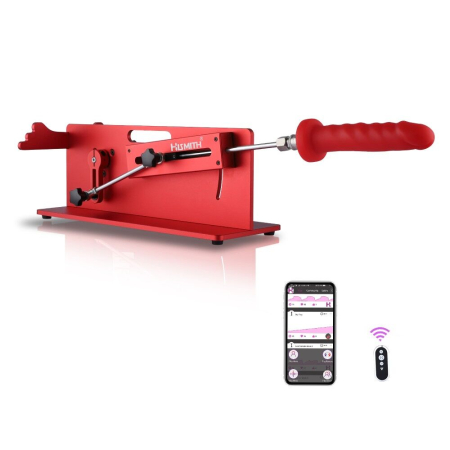 Смарт секс-машина Hismith Table Top 2.0 Pro APP Red, настільна версія - фото