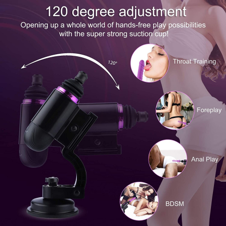 Міні секс-машина Hismith Mini Capsule Sex-Machine with Strong Suction Cup, потужна, перезаряджувана - фото №4