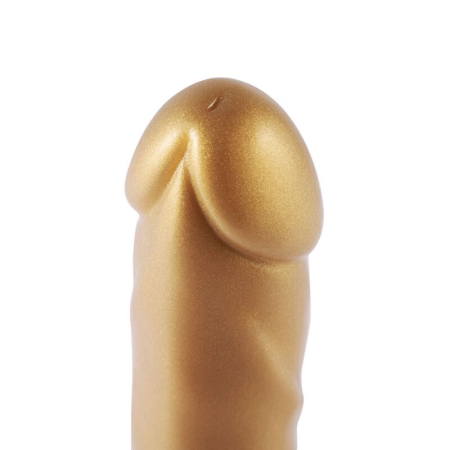 Золотий фалоімітатор Hismith 6.8? Golden Silicone Dildo, система KlicLok №5