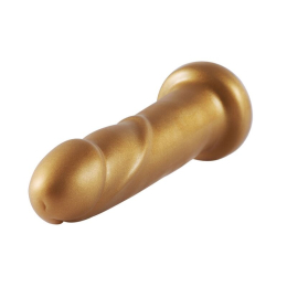 Золотий фалоімітатор Hismith 6.8? Golden Silicone Dildo, система KlicLok - - фото №4