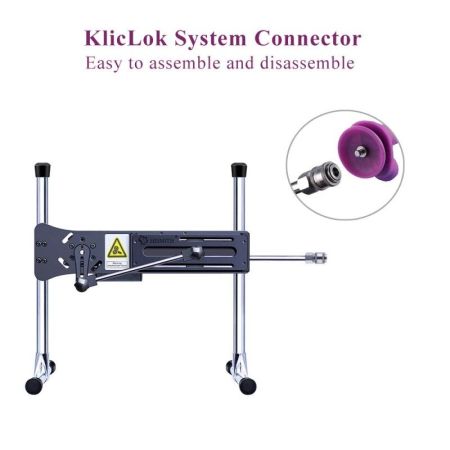 Фалоімітатор 8.2? з вібрацією для секс-машин Hismith Purple Silicone Dildo with Vibe, KlicLok - фото №8