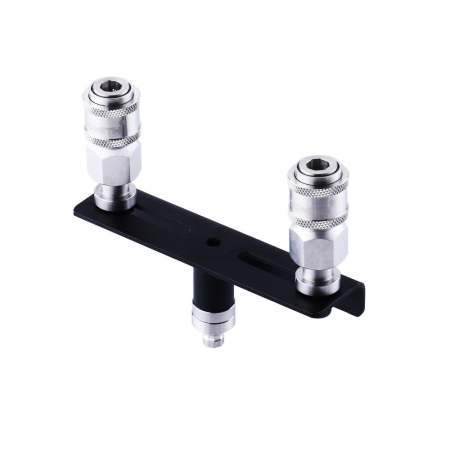Подвійний конектор для секс-машин Hismith Quick Connector Adapter with Double Head, система KlicLok - фото №7