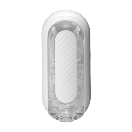 Мастурбатор Tenga Flip Zero Gravity White, змінна інтенсивність стимуляції, розкладний 