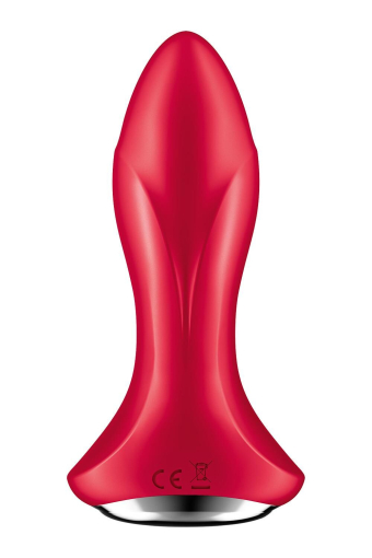 Анальна смарт-вібропробка із перлинним масажем Satisfyer Rotator Plug 1+ Red - фото №7