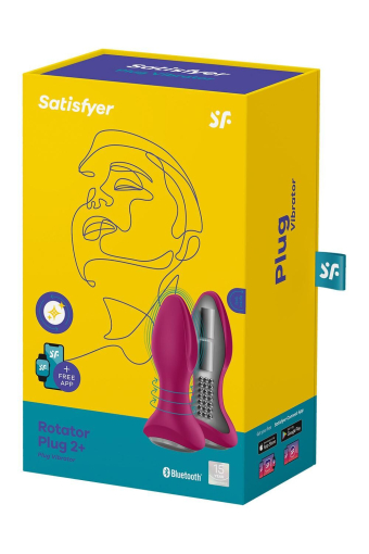 Анальна смарт вібропробка із перлинним масажем Satisfyer Rotator Plug 2+ Violet - фото №9