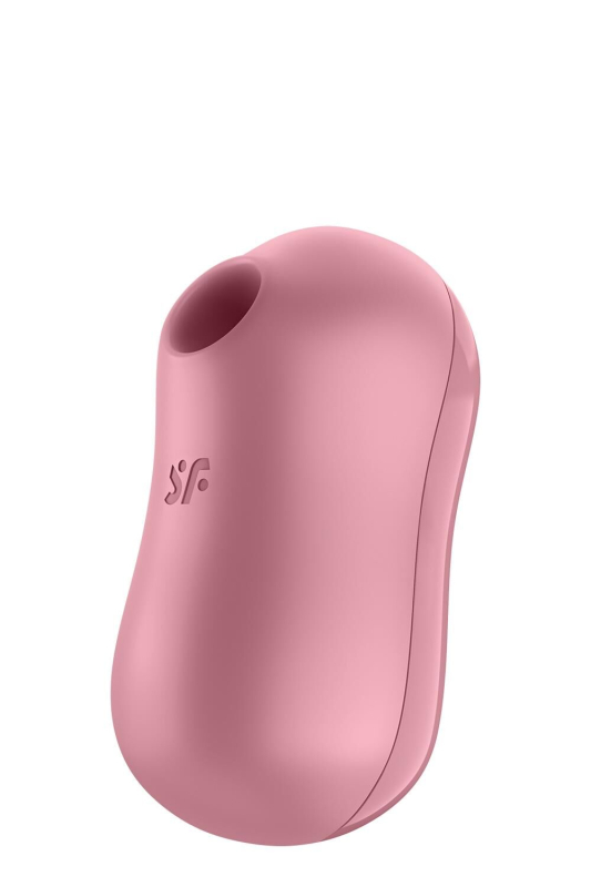 Вакуумний стимулятор із вібрацією Satisfyer Cotton Candy Light Red - фото