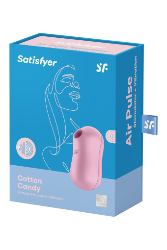 Вакуумний стимулятор із вібрацією Satisfyer Cotton Candy Lilac - фото №7