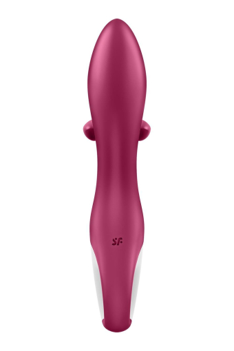Вібратор-кролик із потрійним відростком Satisfyer Embrace me Berry, 2 мотори, діаметр 3,6 см - фото №6