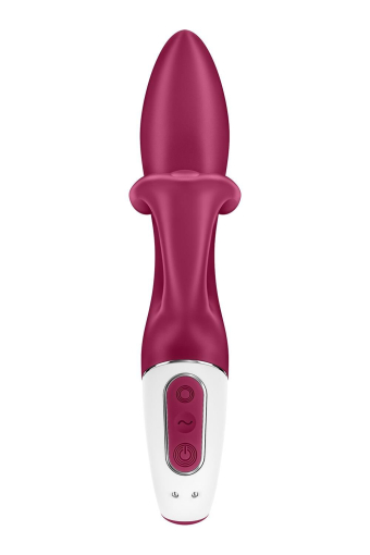 Вібратор-кролик із потрійним відростком Satisfyer Embrace me Berry, 2 мотори, діаметр 3,6 см - фото №5
