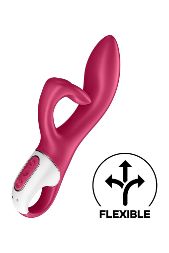 Вібратор-кролик із потрійним відростком Satisfyer Embrace me Berry, 2 мотори, діаметр 3,6 см - фото №3