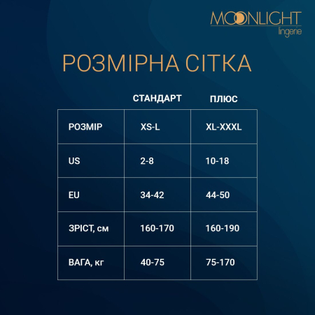 Боді Moonlight Model 11 XS-L Black, глибоке декольте, вставки з великої сітки з боків, імітація трус - фото №4
