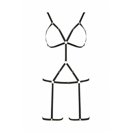 Портупея стрепи на все тіло Passion Exclusive INDICA XXL/XXXL, black - фото №5