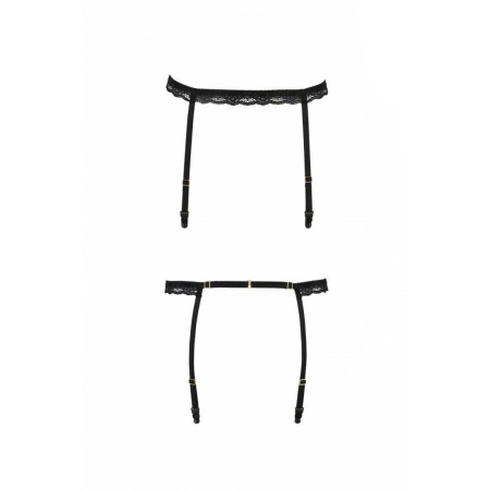 Пояс-стрепи для панчіх Passion Exclusive SHELLY GARTER BELT XXL/XXXL, black - фото №5